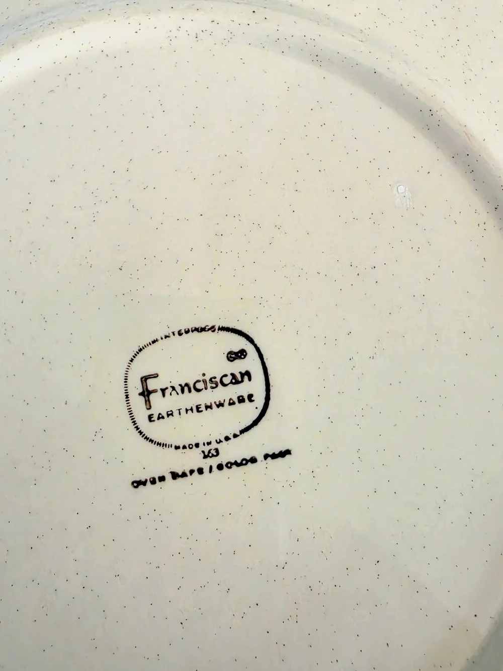 Vtg Franciscan Spice Dinner Plates 4 Set 10 1/2